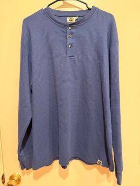 Buffalo Outdoors Men's Waffle Knit Henley Shirt 2XL